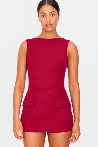 Abito taglio dritto - Bordeaux