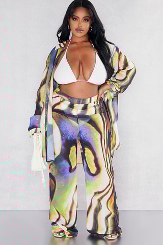 Pantaloni - Giallo e viola