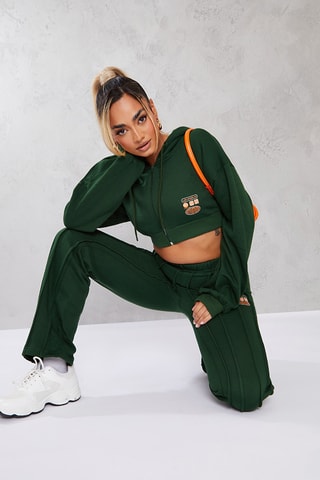 Felpa corta - Verde scuro