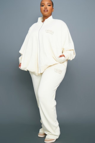 Pantaloni straight - Ecrù