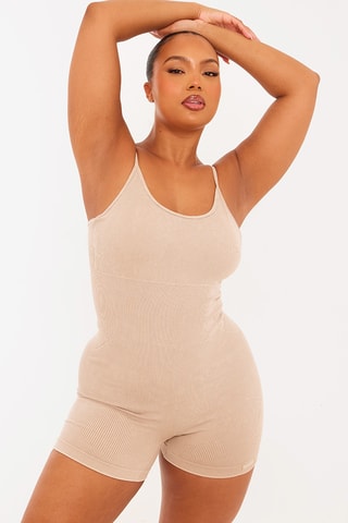 Tuta corta - Beige