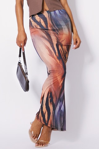 Gonna lunga - Marrone