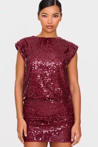 Abito taglio dritto - Bordeaux