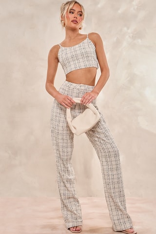 Pantaloni - Ecrù e nero