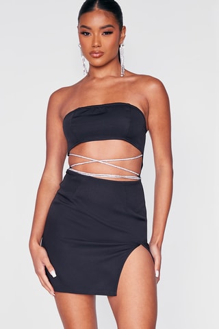 Abito bustier - Nero