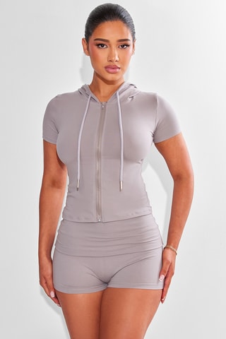 Giacca con cappuccio - Grigio