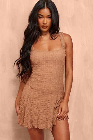 Abito a campana - Marrone