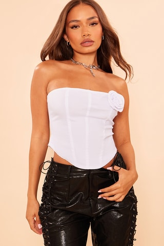 Top bustier - Bianco