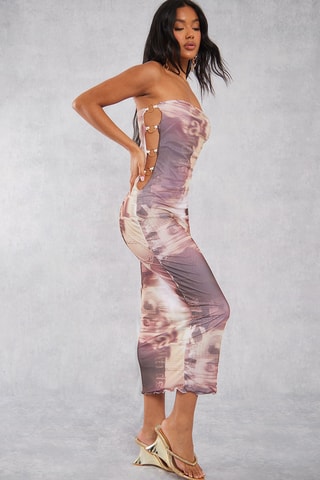 Abito bustier - Marrone