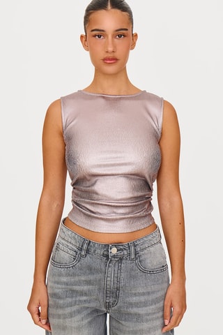 Crop top - Grigio scuro