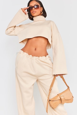 Maglia corta - Beige