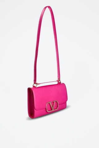 Leren Schoudertas - Rood Roze - Valentino - Roze