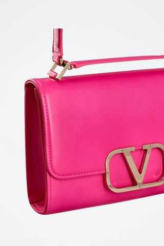 Leren Schoudertas - Rood Roze - Valentino - Roze