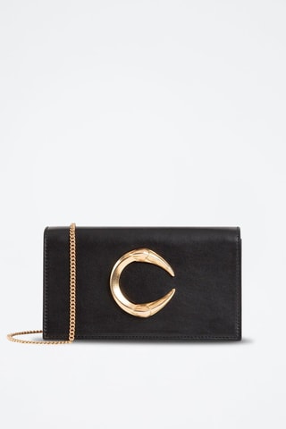 Leren Schoudertas - Cavalli Class - Zwart