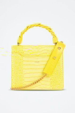Leren Handtas - Cavalli Class - Geel