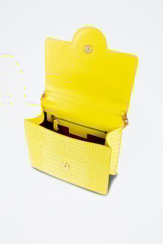 Leren Handtas - Cavalli Class - Geel