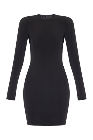 Nauwaansluitende Jurk Twill Mini Dress - Balenciaga - Zwart