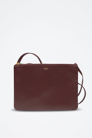 Leren Schoudertas - Bordeauxrood - Bordeauxrood