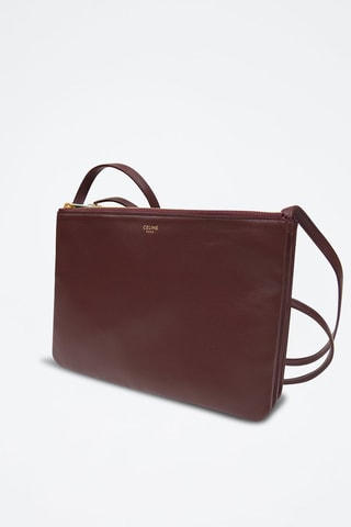 Leren Schoudertas - Bordeauxrood - Bordeauxrood