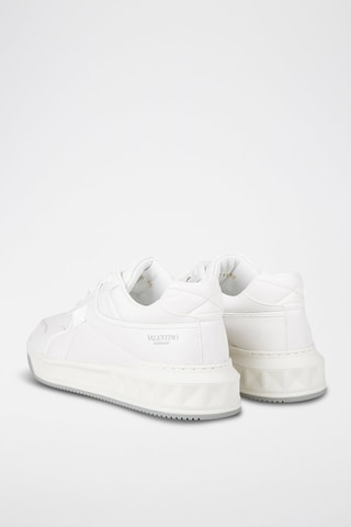 Leren Sneakers One Stud - Wit - Valentino - Wit en grijs
