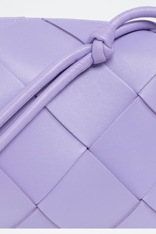 Leren Schoudertas - Rood Lichtpaars - Bottega Veneta - Paars