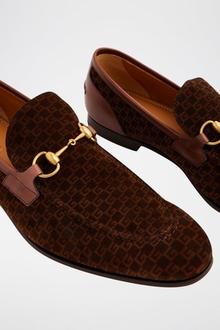 Leren Mocassins Jordaan - Bruin - Gucci - Bruin