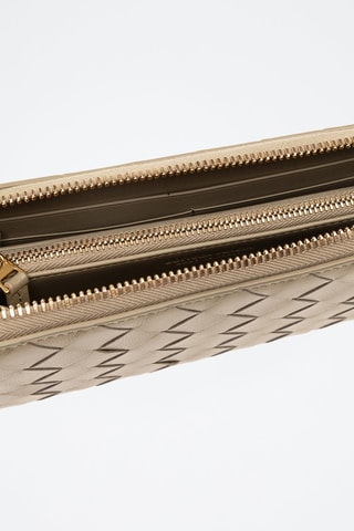 Leren Portefeuille - Beige - Bottega Veneta - Beige