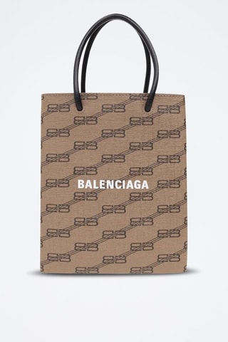 Leren Shopper - Beige en Lichtbruin - Balenciaga - Beige en bruin