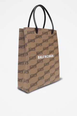 Leren Shopper - Beige en Lichtbruin - Balenciaga - Beige en bruin