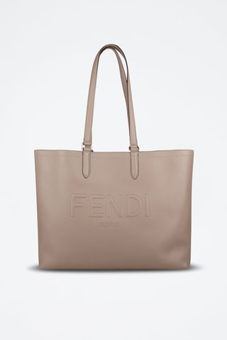 Leren Shopper - Taupe - Taupe