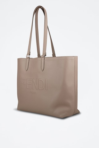 Leren Shopper - Taupe - Taupe