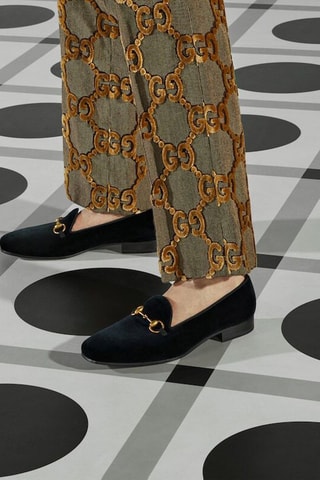 Leren Mocassins - Zwart - Gucci - Goudkleurig en zwart