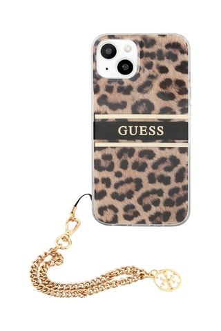 Laccetto al collo 4G universale smartphone - Nero e argento - Guess
