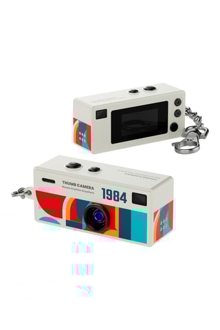 Mini telecamera Retrò 80 - Schermo LCD 0,96 pollici - Bianco