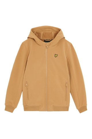 Casaco Softshell com capuz- Mostarda