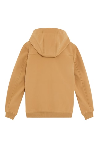 Casaco Softshell com capuz- Mostarda