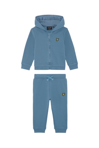 Sweat com capuz e calças de treino - Azul-marinho