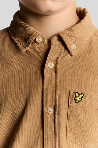 Camisa em veludo - Castanho-claro