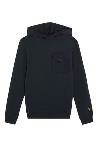 Sweat com capuz - Azul-escuro