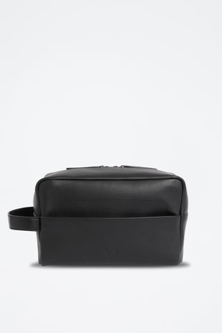 Bolsa de higiene em couro - Preto
