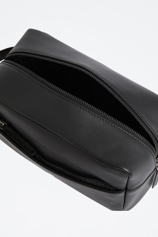 Bolsa de higiene em couro - Preto