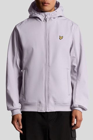 Casaco polar com capuz - Violeta-claro