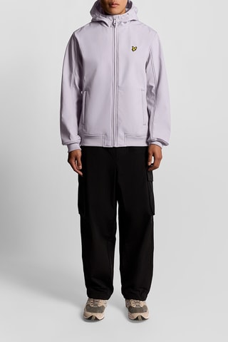 Casaco polar com capuz - Violeta-claro