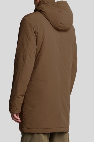 Parca com capuz - Castanho escuro