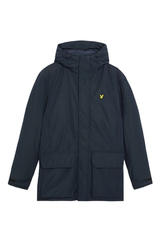 Parca com capuz - Azul-marinho