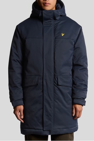 Parca com capuz - Azul-marinho