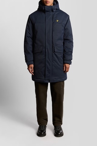 Parca com capuz - Azul-marinho