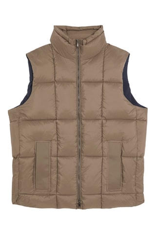 Colete acolchoado - Castanho