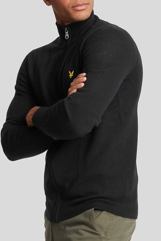 Casaco de malha em lã - Preto