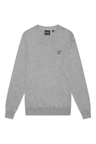 Camisola em lã merino - Cinzento-mesclado